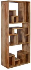 Woodsworth Cassia Artistic Solid Wood Display Unit in Natural Mango Wood Finish