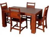 Woodsworth Cassia Sheesham Wood Four Seater Dining Set In Honey Oak Finish