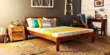 Woodsworth Charleston King Size Bed In Provincial Teak Finish