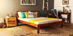 Woodsworth Charleston King Size Bed in Provincial Teak Finish