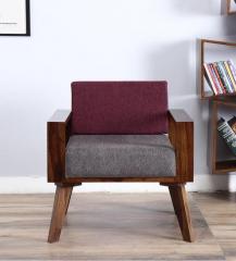 Woodsworth Cheney One Seater Sofa in Provincial Teak Finish