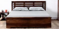 Woodsworth Clancy Hydraulic Queen Bed with Hydraulic Storage in Provincial Teak Finish