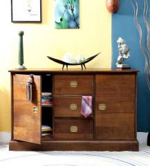 Woodsworth Clio Sideboard in Rustic Brown Finish