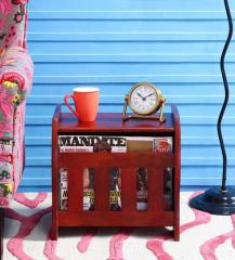 Woodsworth Concepcion Table Cum Magazine Rack in Honey Oak Finish