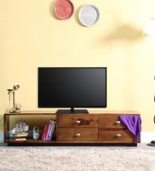 Woodsworth Connell Entertainment Unit in Provincial Teak Finish