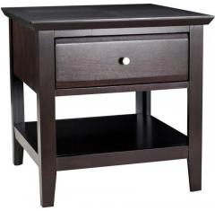 Woodsworth Cordoba Bed Side Table in Espresso Walnut Finish