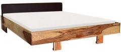 Woodsworth Cucuta Solid Wood Queen Sized Bed in Natural Sheesham Finish