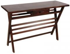 Woodsworth Curitiba Console Table in Colonial Maple Finish