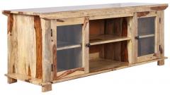 Woodsworth Curitiba Entertainment Unit in Natural Sheesham Finish