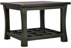 Woodsworth Darwin Solid Wood Coffee Table in Green Oak Finish