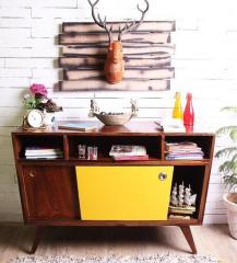 Woodsworth Denali Sliding Door Sideboard in Provincial Teak Finish