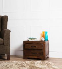 Woodsworth Dover Solid Wood Bed Side Table in Provincial Teak Finish