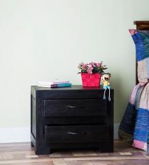 Woodsworth Dover Solid Wood Bedside Table in Espresso Walnut Finish