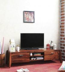 Woodsworth Dvina Entertainment Unit in Honey Oak Finish