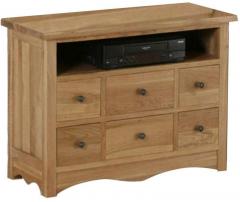 Woodsworth Edmond Entertainment Unit in Natural Sheesham Finish