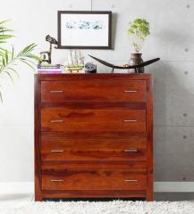 Woodsworth Edmonds Chest of Four Drawers in Honey Oak Finish