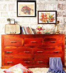 Woodsworth Edmonds Chest of Seven Drawers in Honey Oak Finish