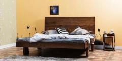 Woodsworth Elkhorn King Size Bed in Provincial Teak Finish