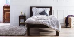 Woodsworth Elkhorn Single Bed in Provincial Teak Finish