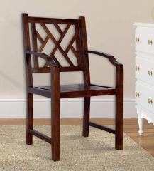 Woodsworth Enumclaw Arm Chair in Provincial Teak Finish