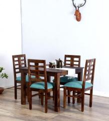 Woodsworth Fallon Four Seater Dining Set in Provincial Teak Finish