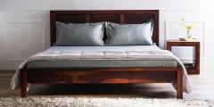 Woodsworth Fortaleza Queen Size Bed in Honey Oak Finish