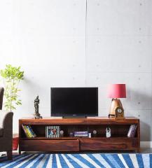 Woodsworth Freemont Entertainment Unit in Honey Oak Finish