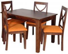 Woodsworth Girton Four Seater Dining Set in Provicial Teak Finish