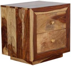 Woodsworth Guatemala Bed Side Table in Natural Sheesham Finish