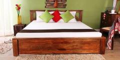 Woodsworth Harrington Queen Size Bed in Provincial Teak Finish