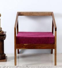 Woodsworth Harrington Single Seater Sofa in Provincial Teak Finish