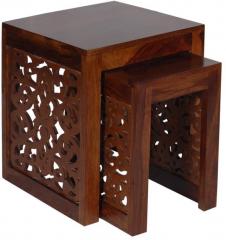 Woodsworth Havana Solid Wood Sets of Table in Provincial Teak Finish