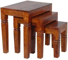 Woodsworth Homerton Set of Tables in Provincial Teak Finish