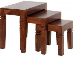 Woodsworth Homerton Solid Wood Set Of Tables in Provincial Teak Finish