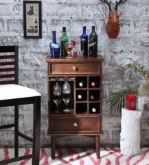 Woodsworth Jacare Bar Unit in Provincial Teak Finish