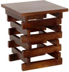 Woodsworth Jenga Solid Wood End Table in Provincial Teak Wood Finish