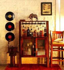 Woodsworth Kalama Bar Cabinet in Provincial Teak Finish