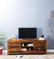 Woodsworth Kalama Entertainment Unit in Provincial Teak Finish