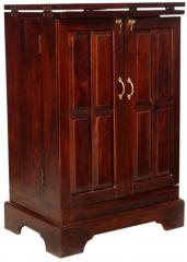 Woodsworth Kellogg Bar Cabinet in Colonial Maple Finish