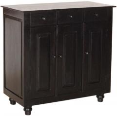 Woodsworth La Paz Solid Wood Cabinet in Espresso Walnut Finish