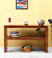 Woodsworth Lacanoia Console Table in Provincial Teak Finish