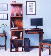 Woodsworth Lara Study and Laptop Table in Honey Oak Finish