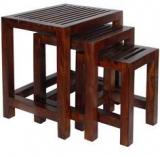 Woodsworth Leon Set Of Tables In Provincial Teak Finish