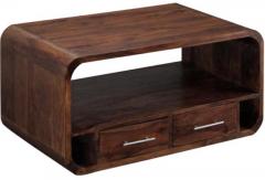 Woodsworth Leopold Quadrangular Coffee Table in Colonial Maple Finish