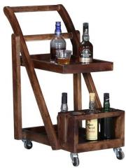 Woodsworth Lima Bar Trolley in Provincial Teak Finish