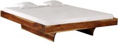 Woodsworth Lima Solid Wood vKing Sized Bed in Natural Sheesham Wood Finish