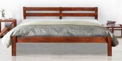 Woodsworth Lomira Queen Bed in Honey Oak Finish