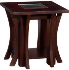 Woodsworth Lucio End Table In Dual Tone Finish