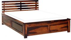 Woodsworth Lucio Solid Wood King Sized Bed in Dual Tone Finish