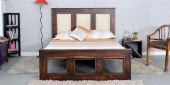 Woodsworth Lynden Single Bed in Provincial Teak Finish